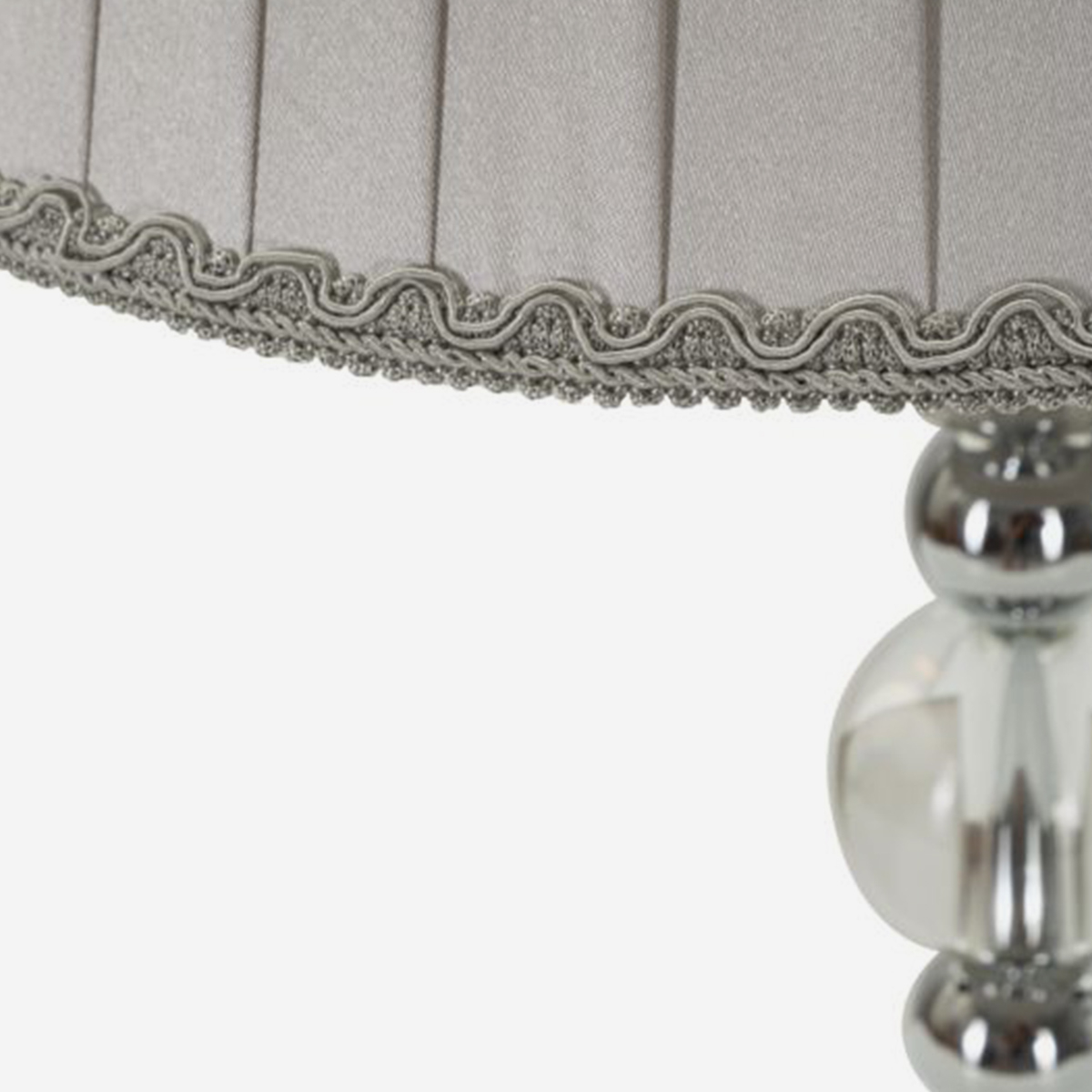 Tolly Elegant Table Lamp in Glass and Fabric — 4