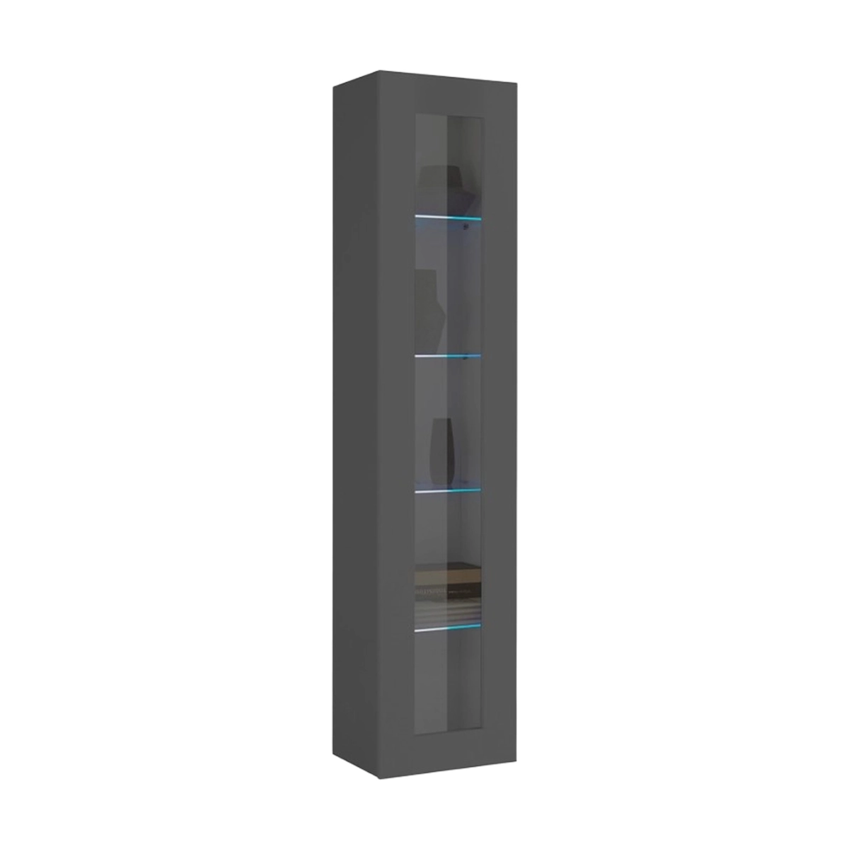 Modern Living Room Display Cabinet Note Vidrio with 4 Shelves — 4