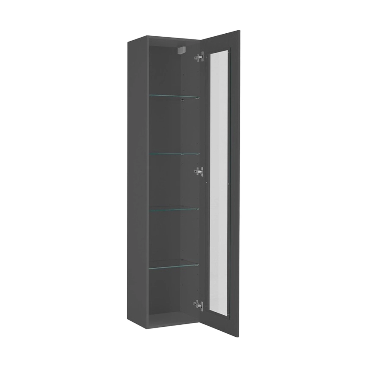 Modern Living Room Display Cabinet Note Vidrio with 4 Shelves — 6