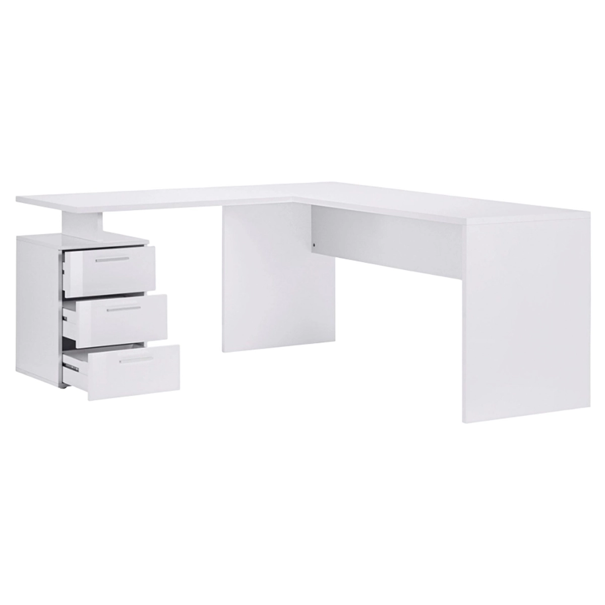 Modern corner desk 180x160 with 3 drawers New Selina — 5