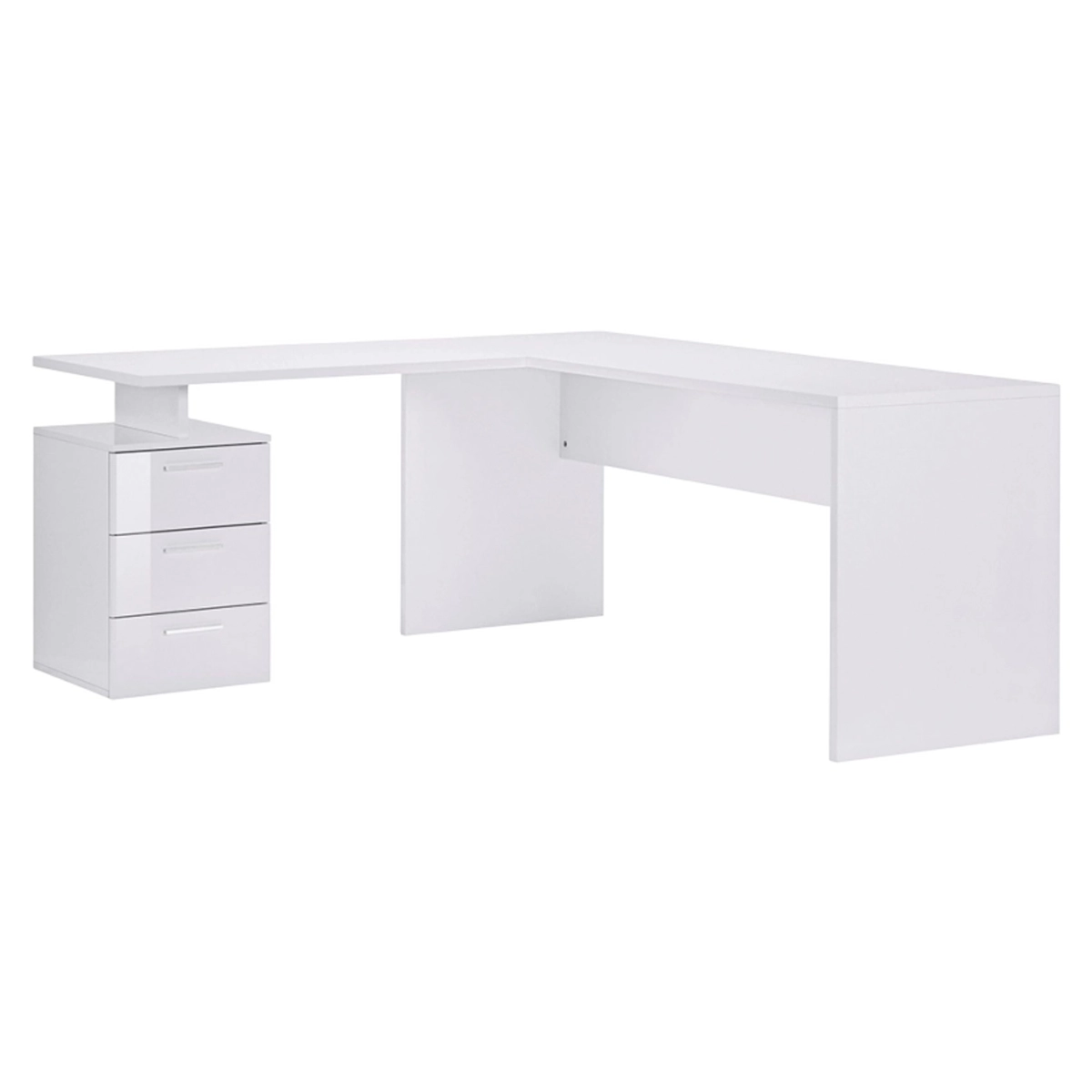 Modern corner desk 180x160 with 3 drawers New Selina — 4
