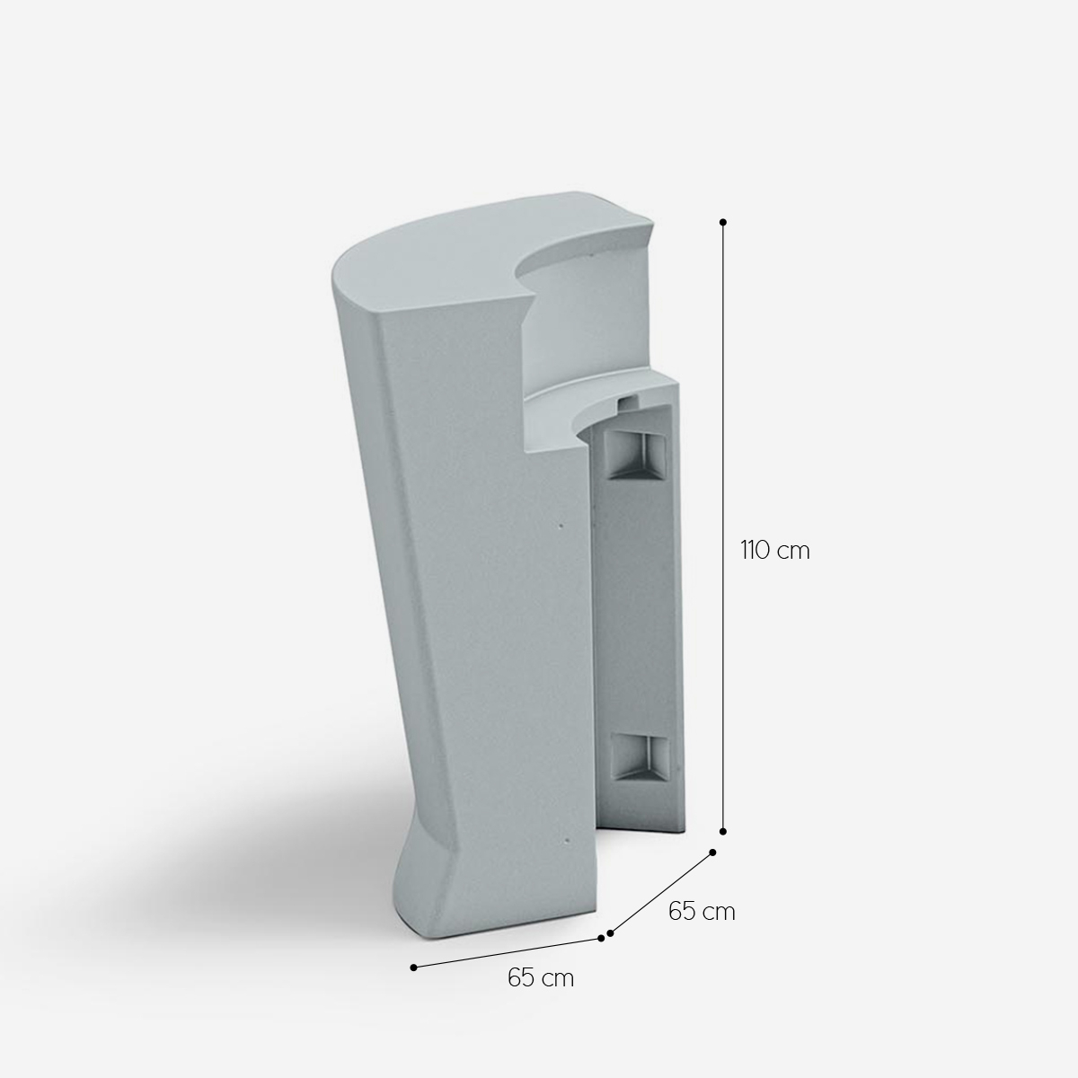 Marvy Bar Counter with Integrated Sink in Polyethylene Anthracite LYXO — 4