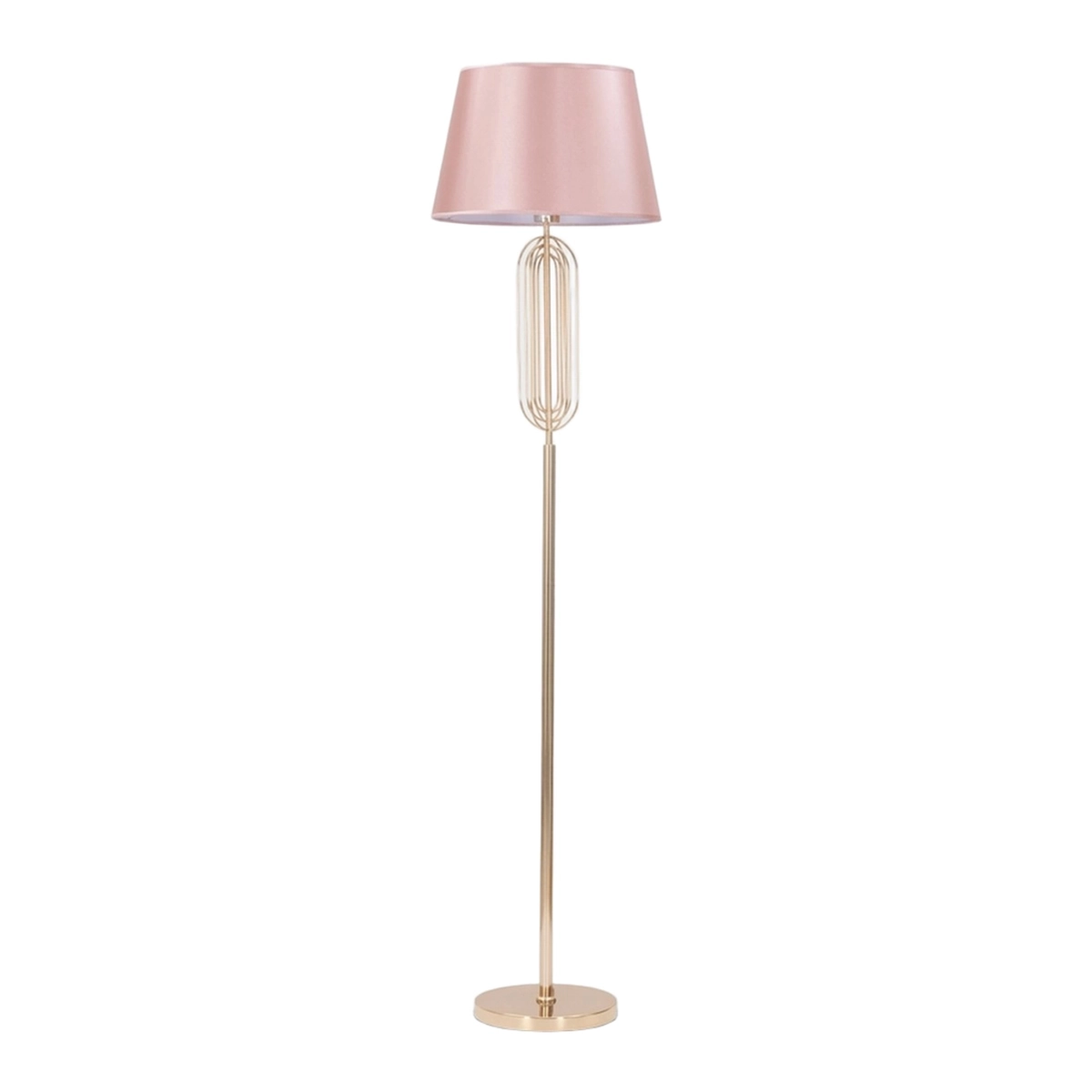 Ovy Glam Metal and Fabric Floor Lamp — 1