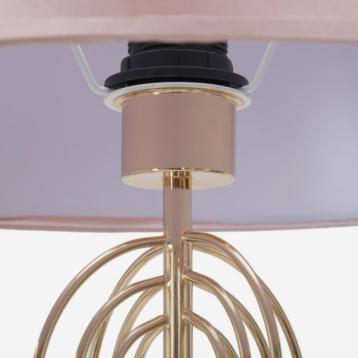 Ovy Glam Metal and Fabric Floor Lamp — 3