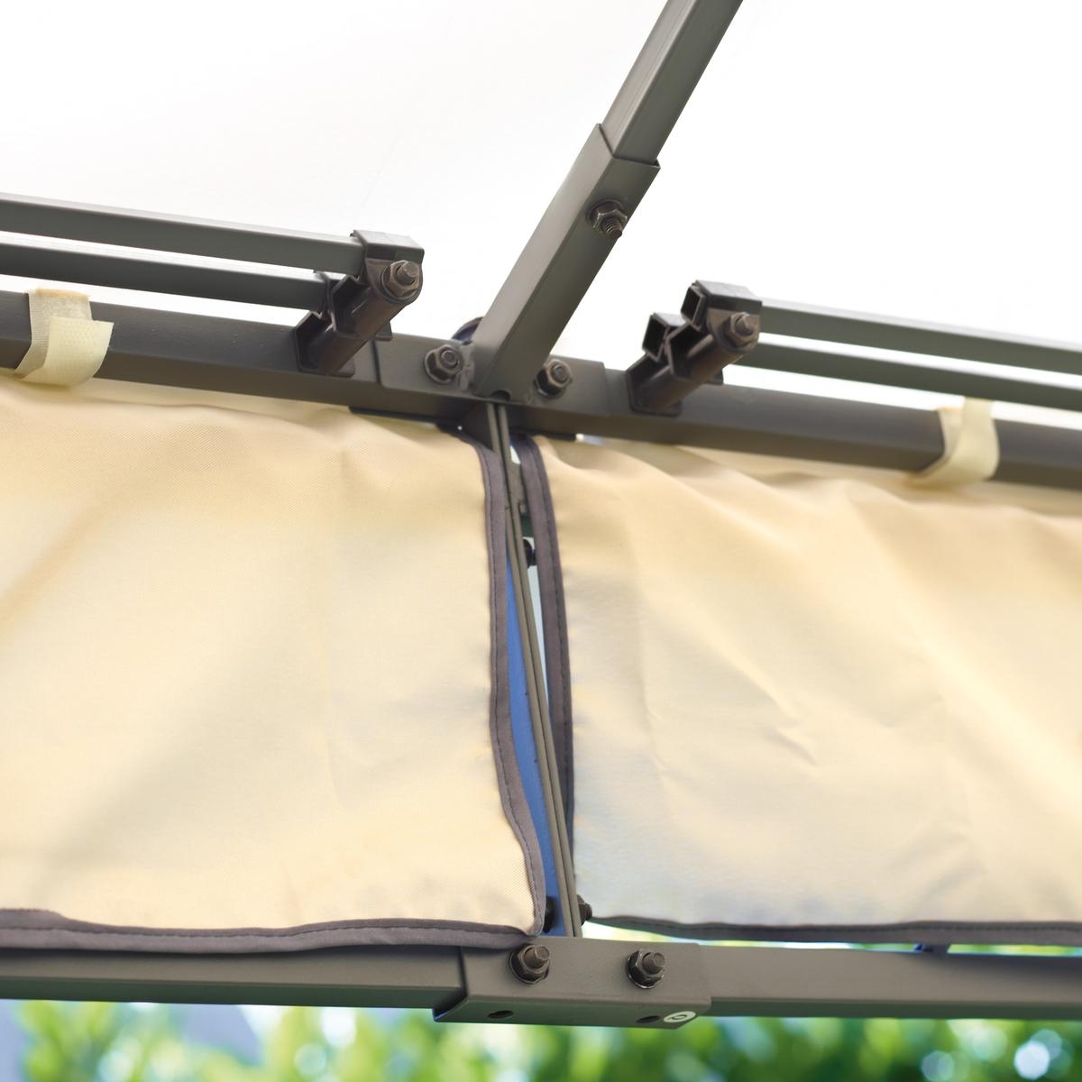 Garden Gazebo 3x3m Metal Frame with Mosquito Nets Oregon — 3