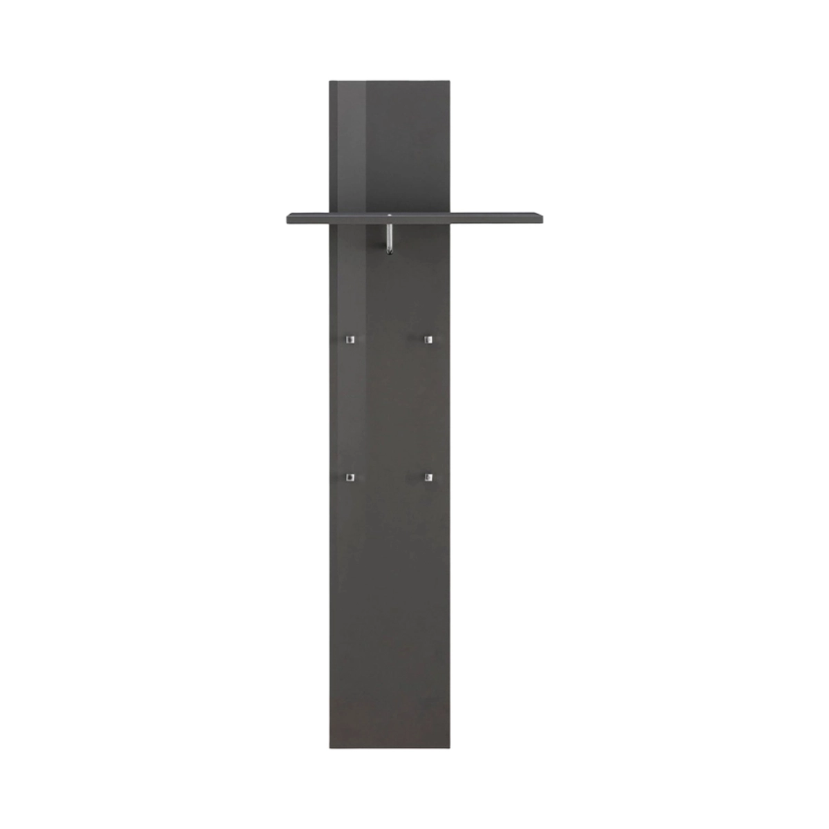 Modern Wall Coat Rack with 4 Hooks and Shelf, Entryway Design Magic Jako Ardesia — 4