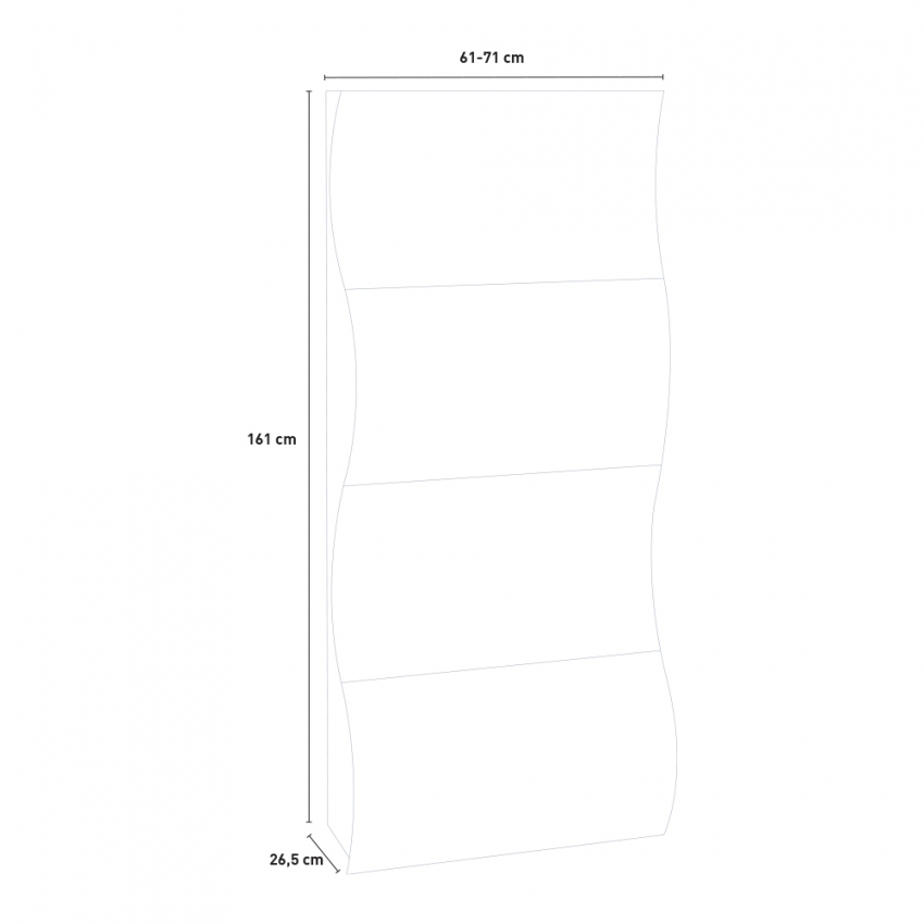 Modern design shoe cabinet 4 flap doors 24 shoes Onda L — 10