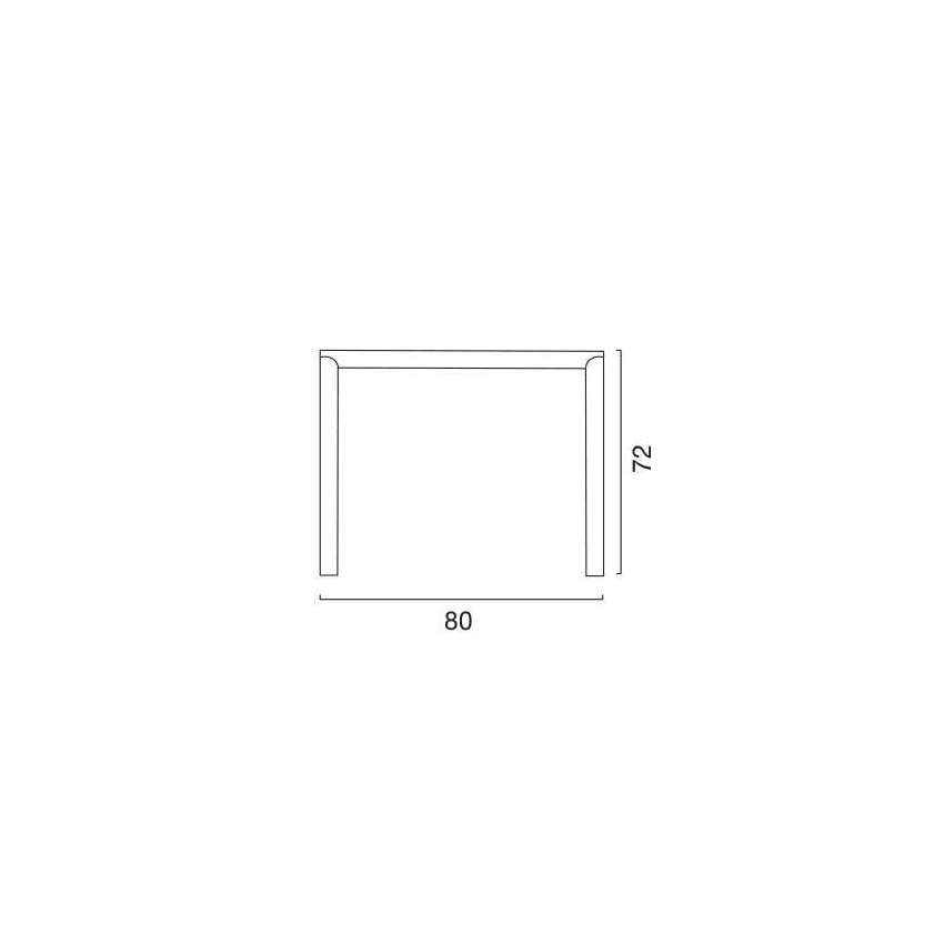 Set of 14 Grand Soleil Olè Bar square Polyrattan tables 80x80 — 3