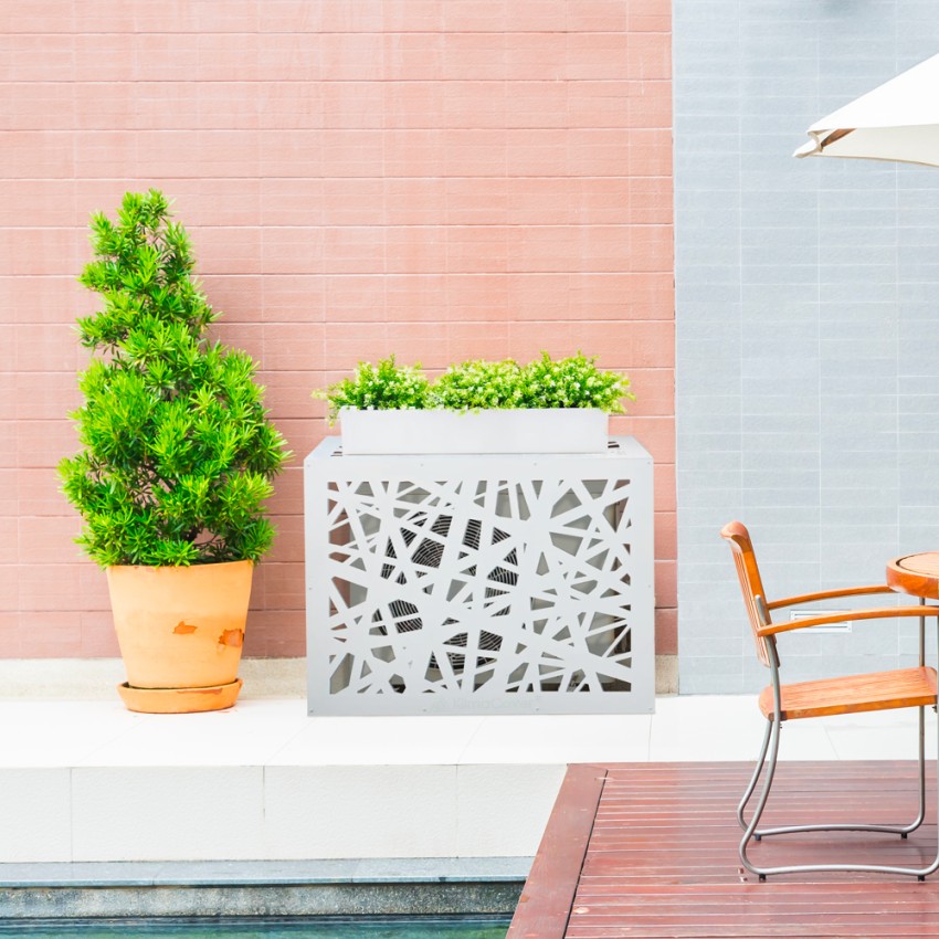Outdoor Air Conditioner Cover in Aluminium Artist Divina Home — 2