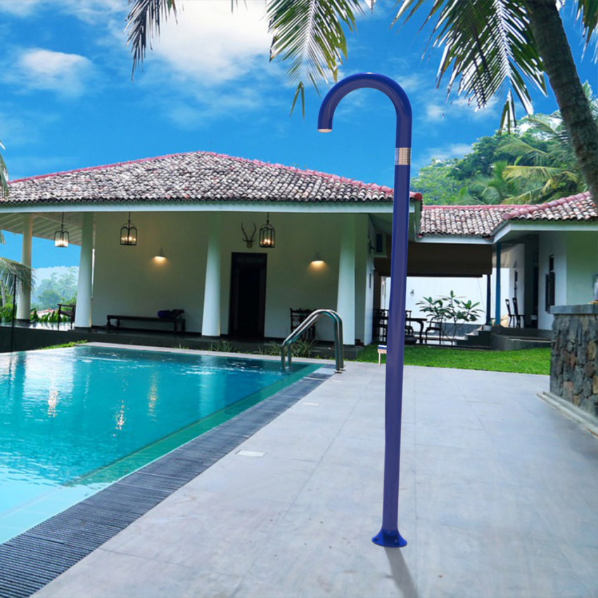 Modern design outdoor shower with water mixer Arkema Design Funny Yin T105 — 6