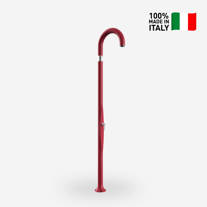 Modern design outdoor shower with water mixer Arkema Design Funny Yin T105 — 2