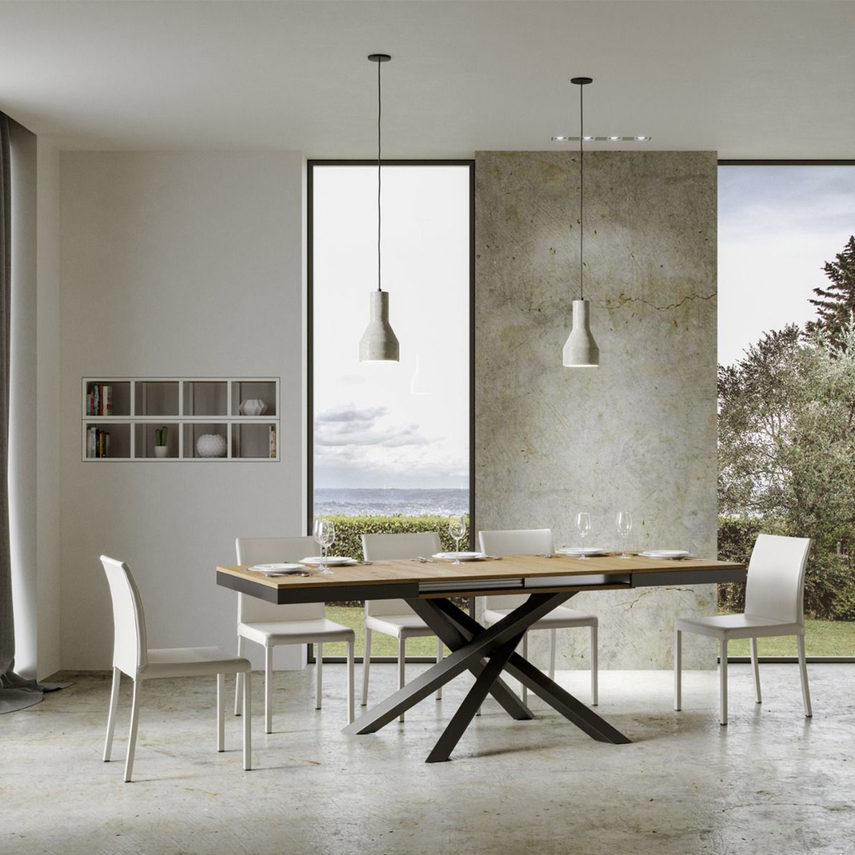 Modern extendable table 90x160-264 Volantis Evolution — 3