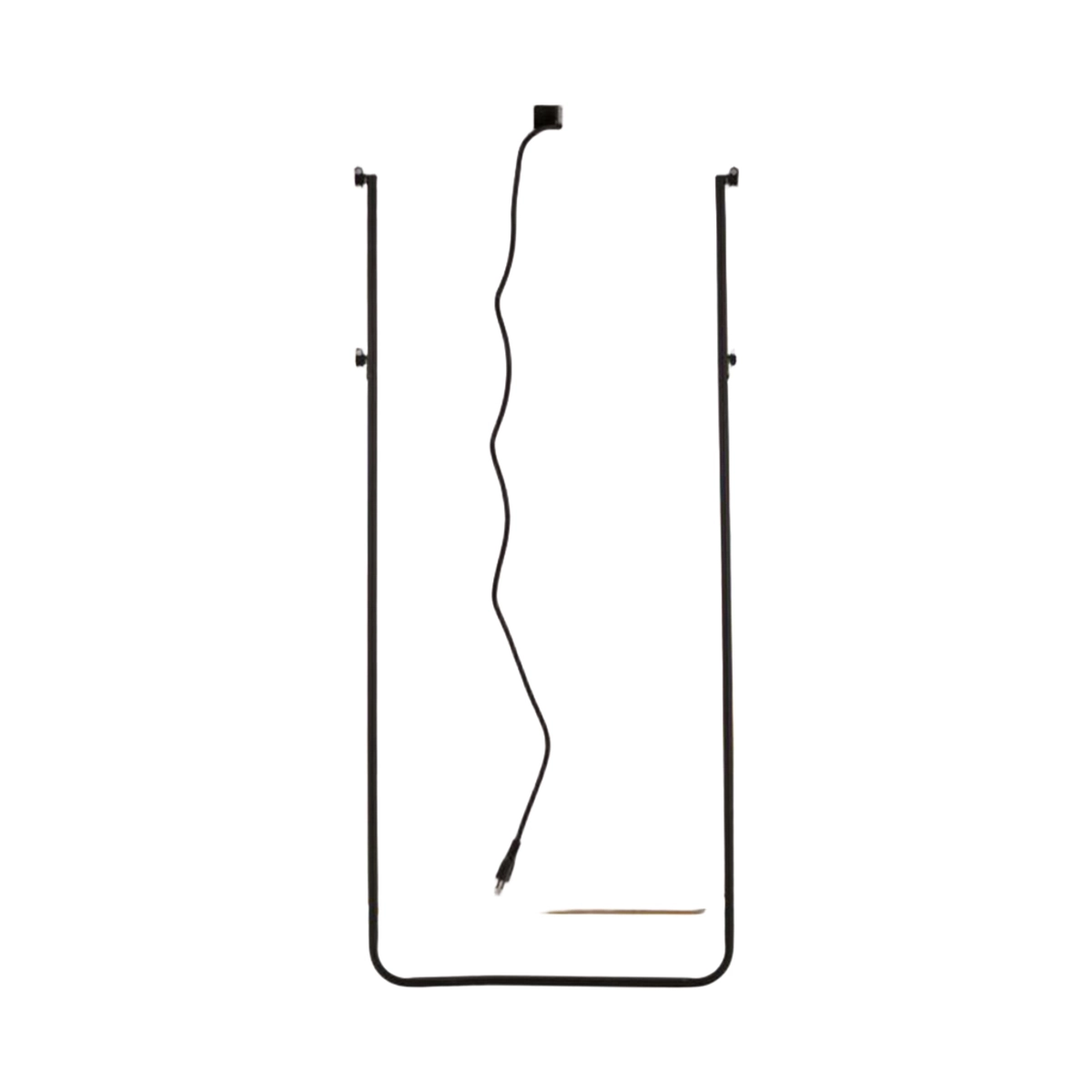 Simple Full-Length Rectangular LED Floor Mirror in Alluminio — 9