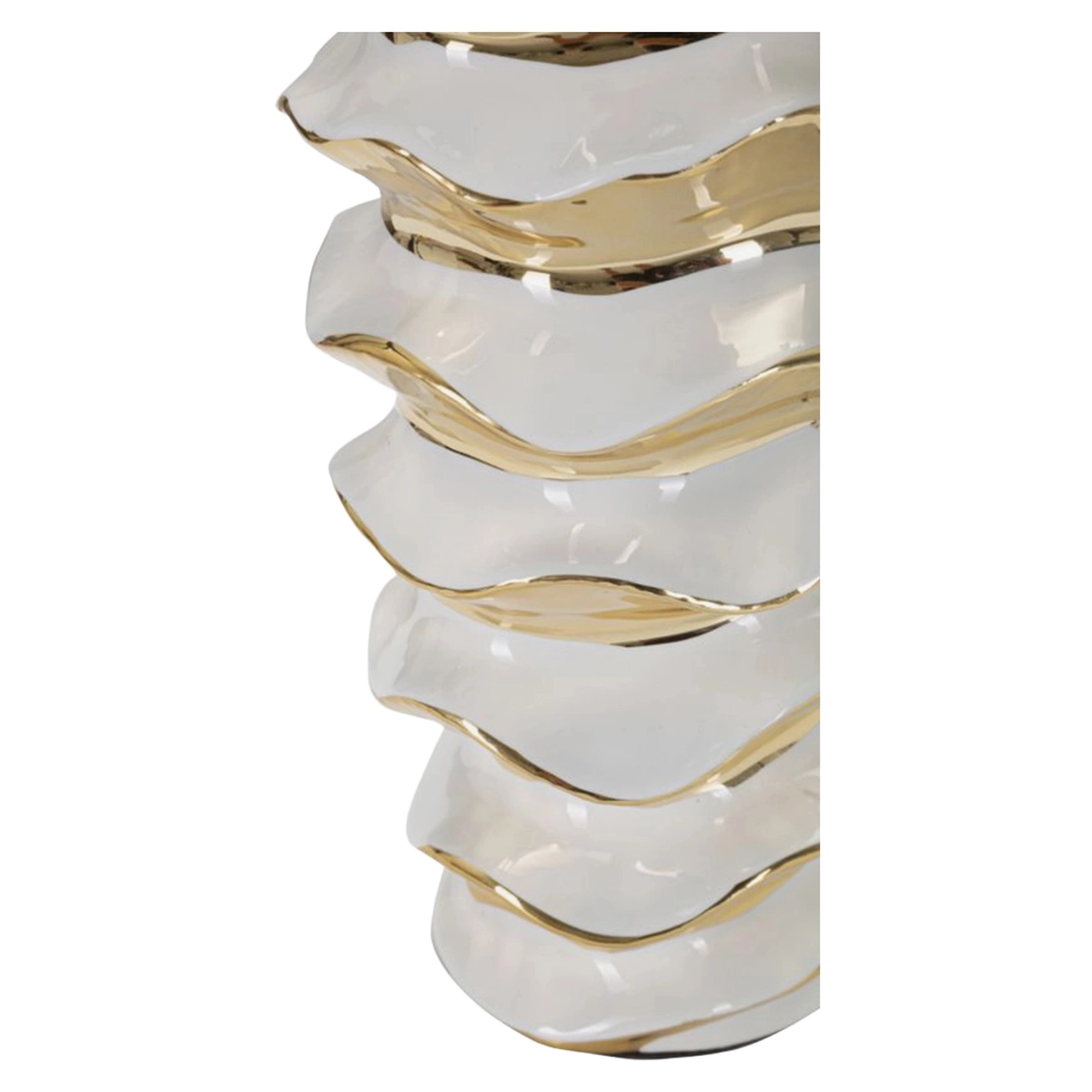 Glam Space Ceramic and Fabric Table Lamp — 6