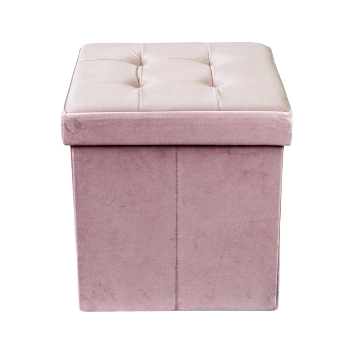 Velvet Square Storage Ottoman Footstool Cosma CL80505 — 4