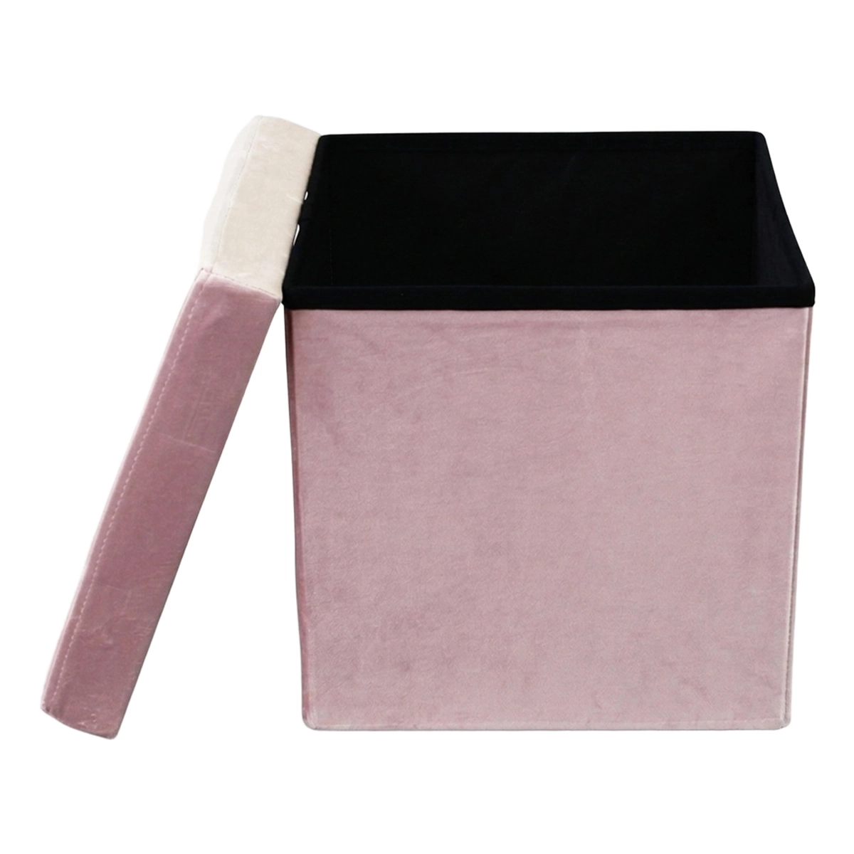 Velvet Square Storage Ottoman Footstool Cosma CL80505 — 5