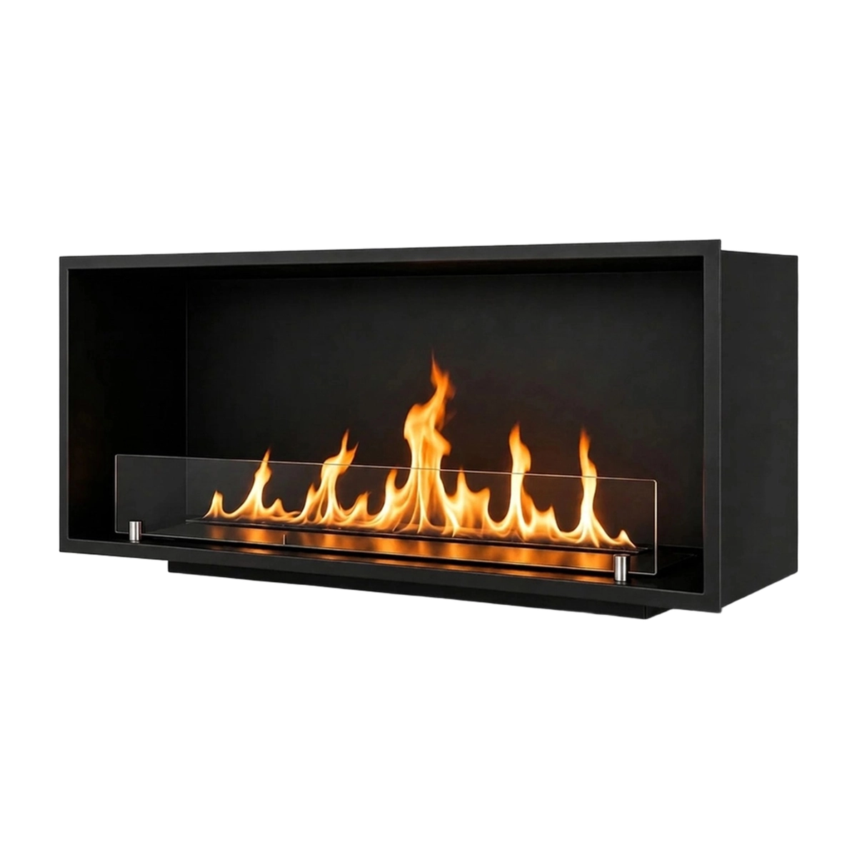Saturno120 Topline Recessed Wall Bioethanol Fireplace Divina Fire — 5