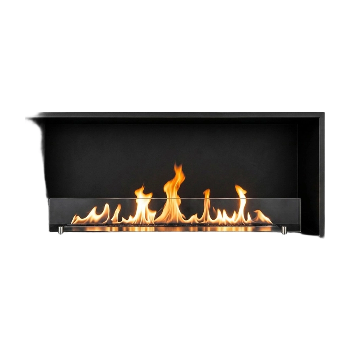 Saturno120 Topline Recessed Wall Bioethanol Fireplace Divina Fire — 1