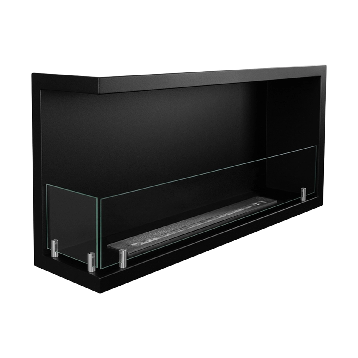 Divina Fire Sutri 90 Built-in Corner Bioethanol Fireplace 90x45 — 3