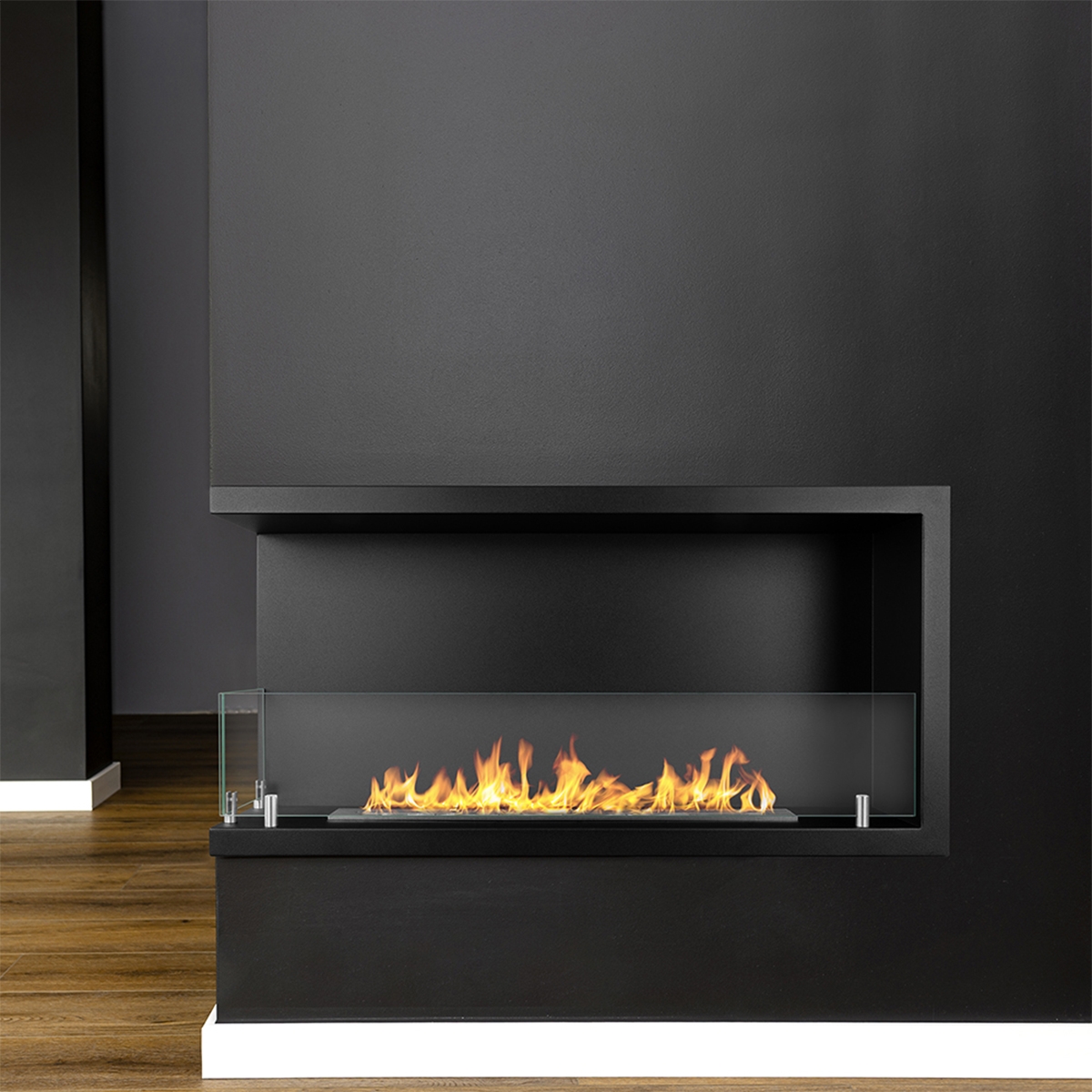 Divina Fire Sutri 90 Built-in Corner Bioethanol Fireplace 90x45 — 8