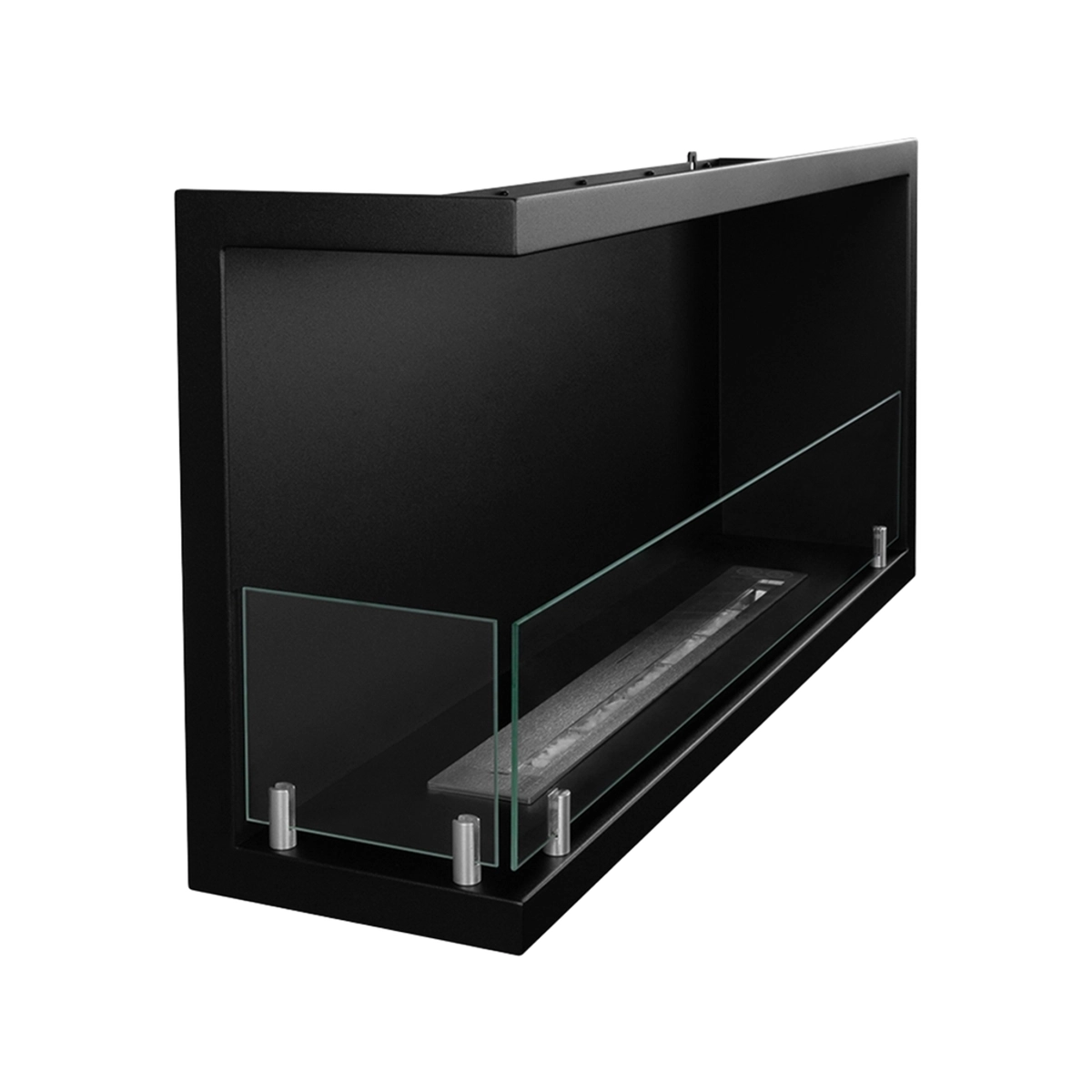 Divina Fire Sutri 90 Built-in Corner Bioethanol Fireplace 90x45 — 4