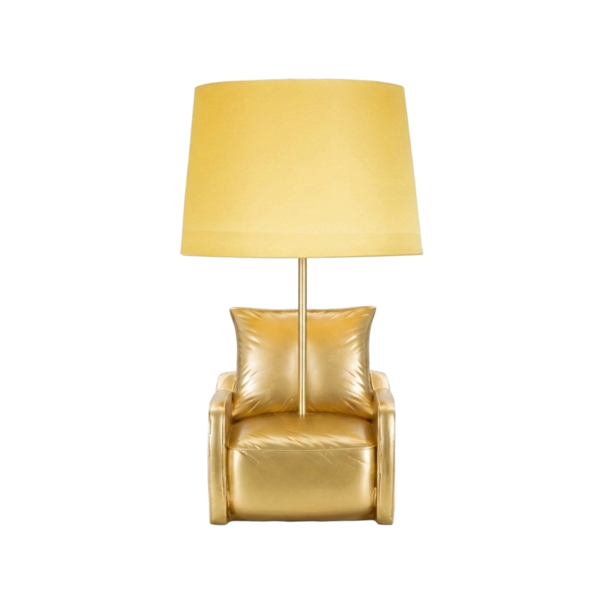 Midcentury Gialla retro bedside table lamp in Resina and fabric — 4