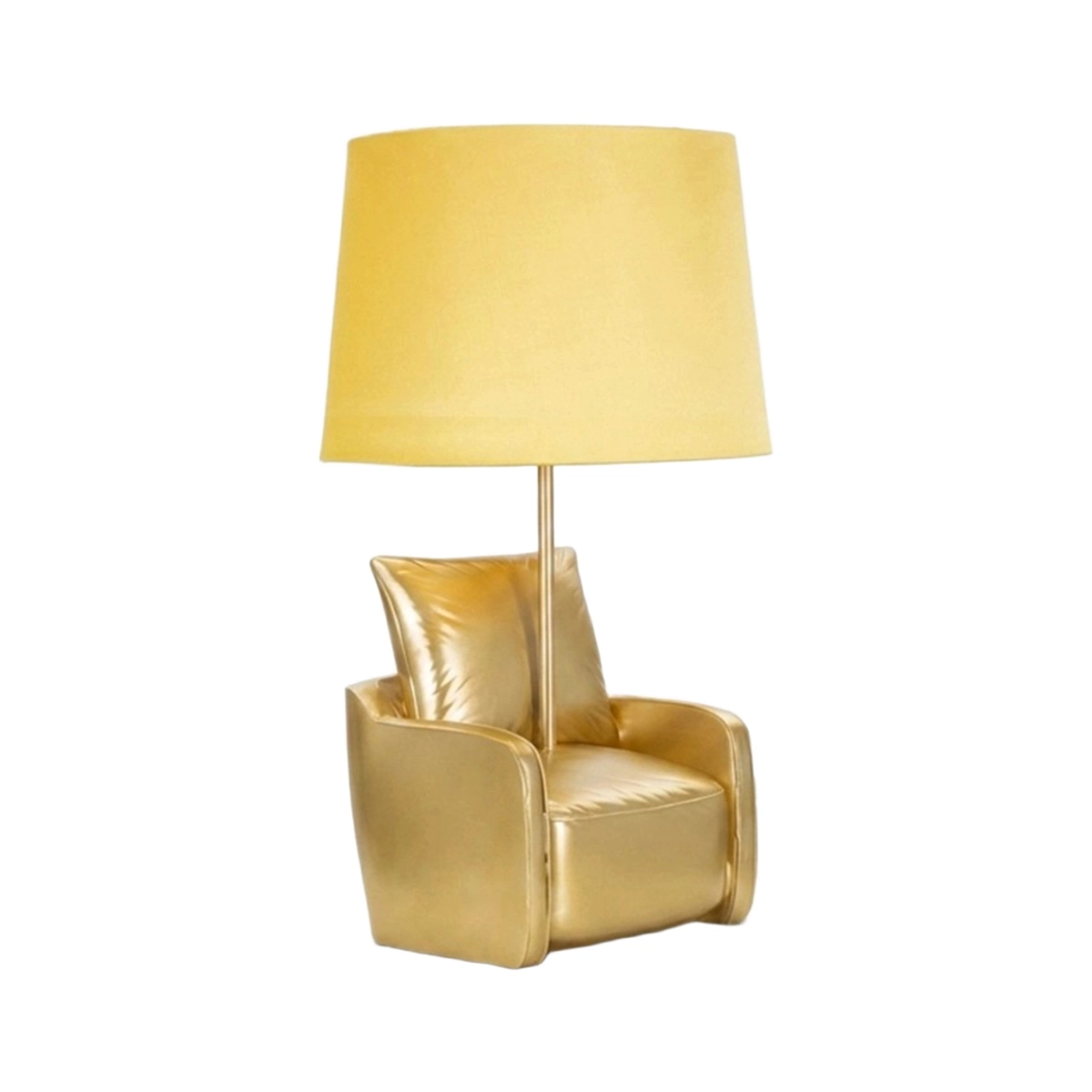 Midcentury Gialla retro bedside table lamp in Resina and fabric — 1