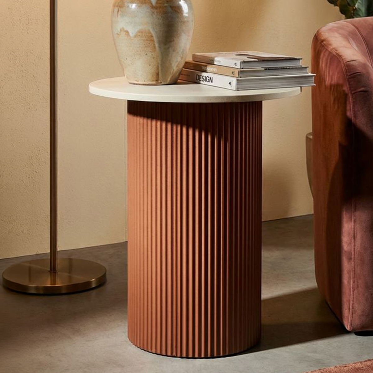 Frankfurt L Coffee Table with Marmo Effect and Metal — 2