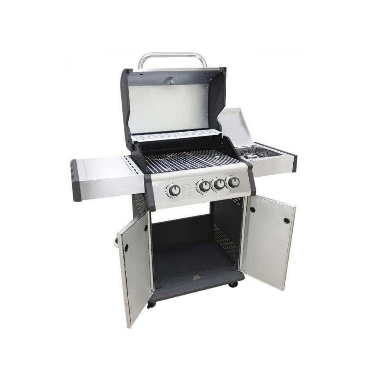 Montana Steel Gas BBQ with 3 Main Burners and Side Burner — 3