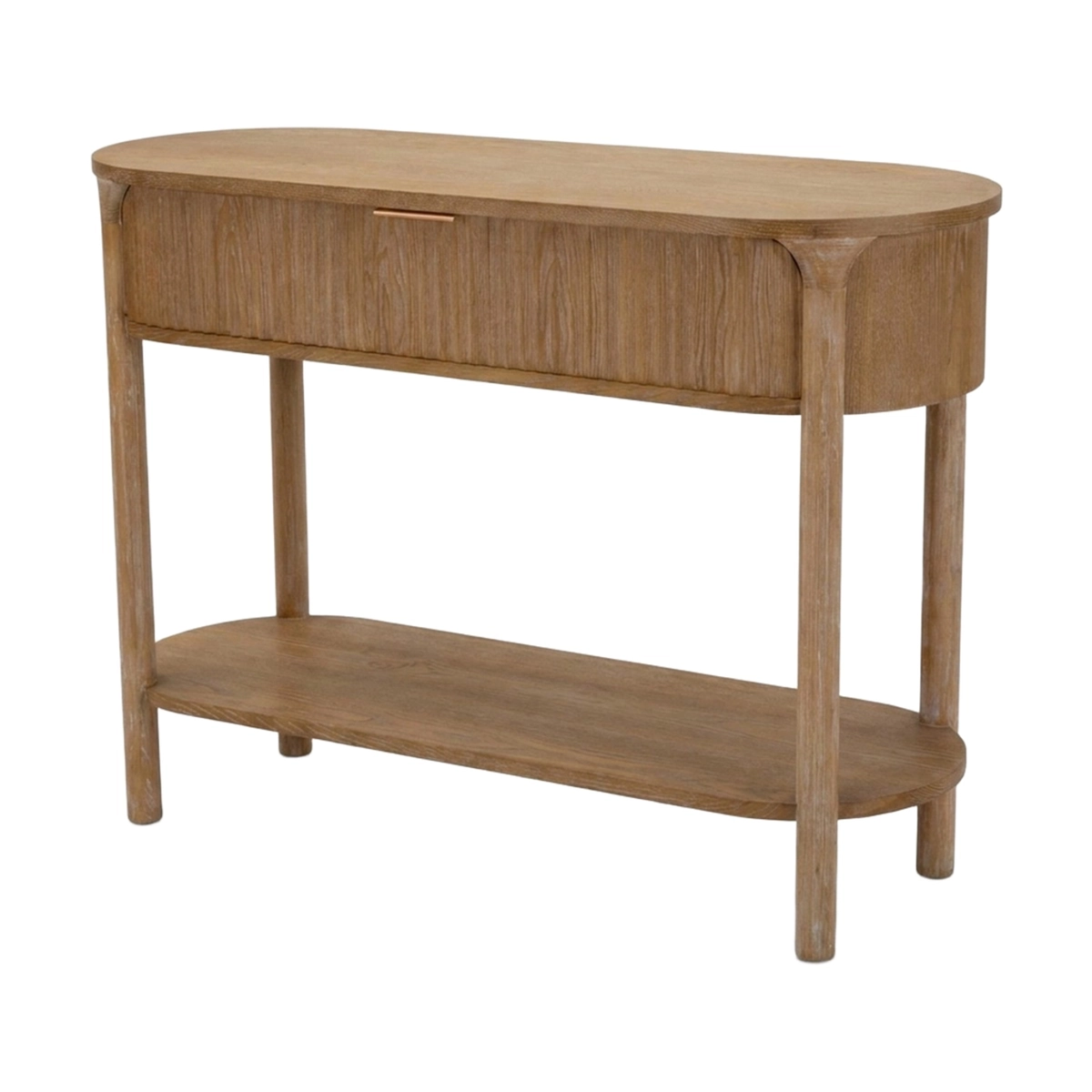Goteborg Entryway Console Table in Legno with Drawer and Shelf — 10