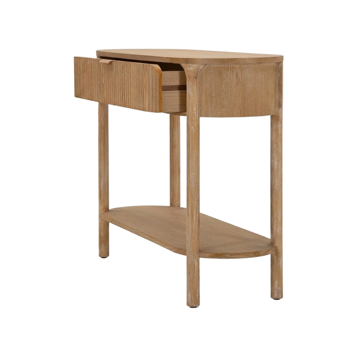 Goteborg Entryway Console Table in Legno with Drawer and Shelf — 9