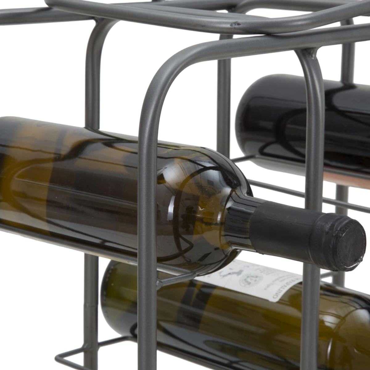 Rack Freestanding Metal Wine Rack for 9 Bottles — 4
