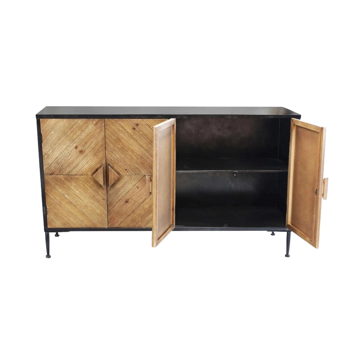 Industrial Sideboard in Reclaimed Wood and Metal Derek — 5
