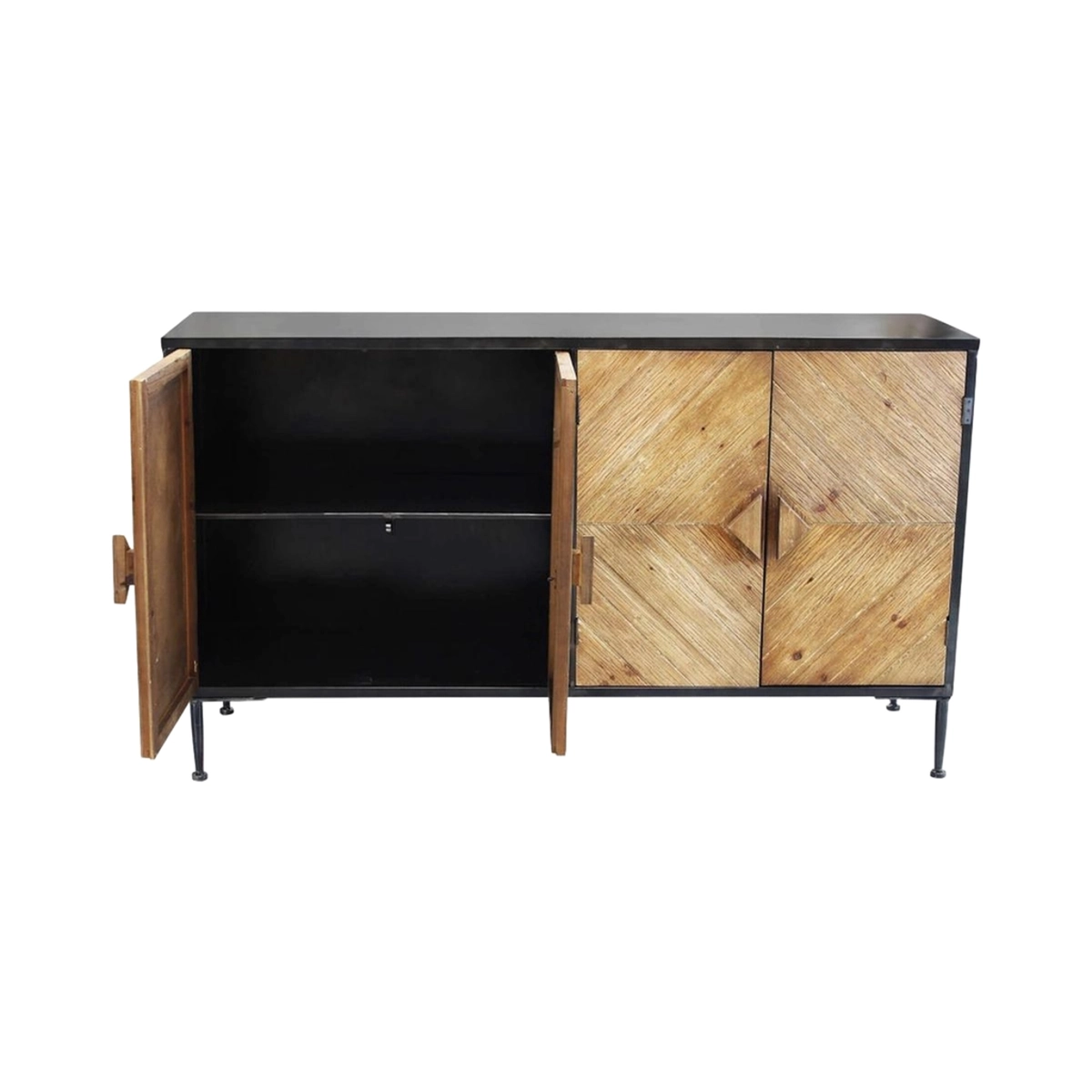 Industrial Sideboard in Reclaimed Wood and Metal Derek — 6