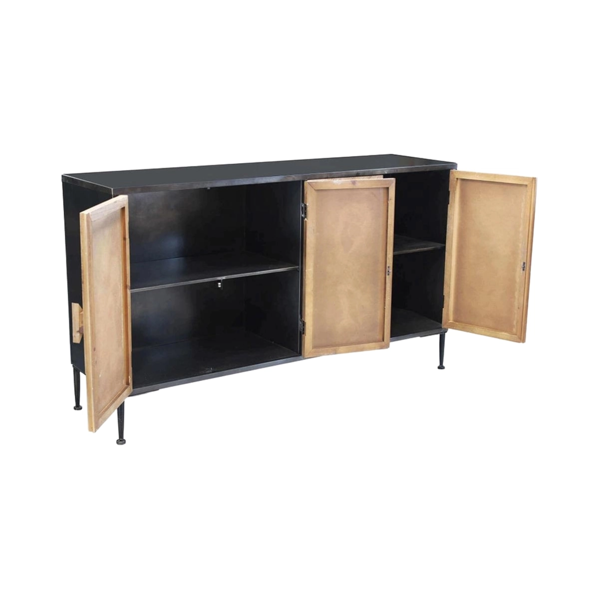 Industrial Sideboard in Reclaimed Wood and Metal Derek — 2