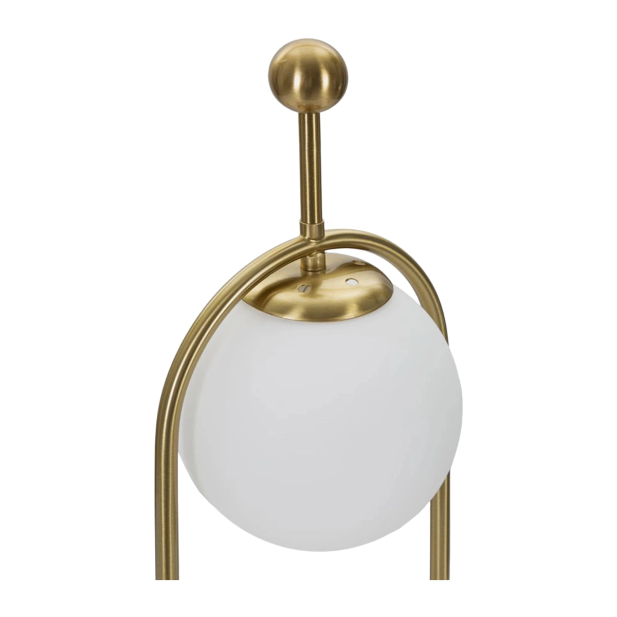Glamy Arc B Metal and Vetro Table Lamp — 4