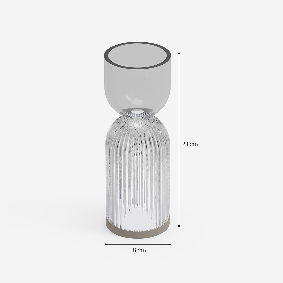 Alba B Cordless Rechargeable LED Table Lamp in Polycarbonate — 3