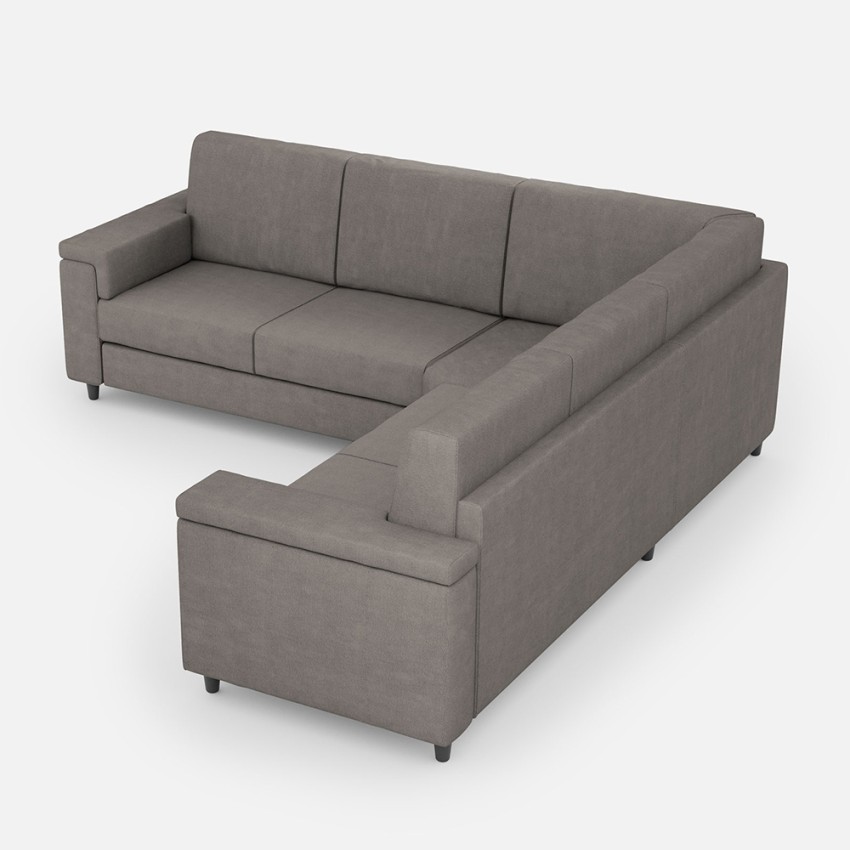 Modern 5-Seater Fabric Corner Sofa 246x246 cm Marrak 14AG — 4