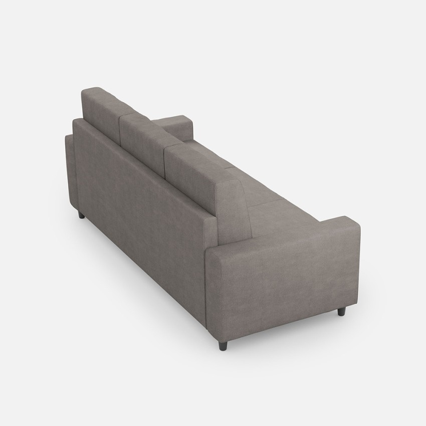 Modern 3-Seater Fabric Sofa Removable Cover 208cm Sakar 180 — 4