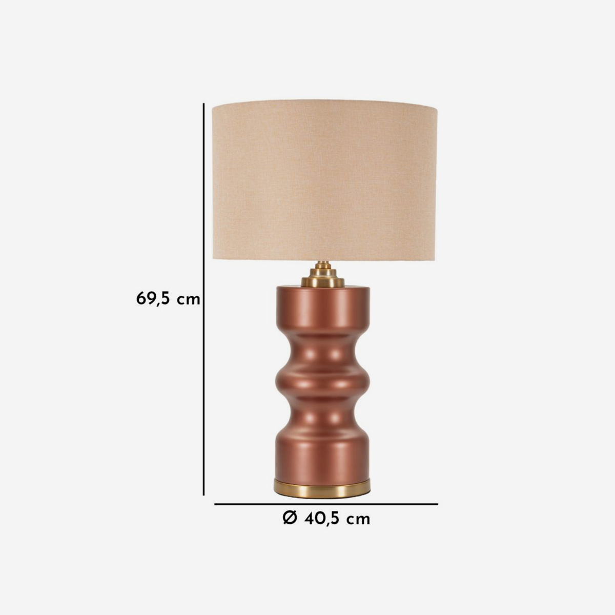 Sorenthal A Table Lamp in Glass and Fabric — 3