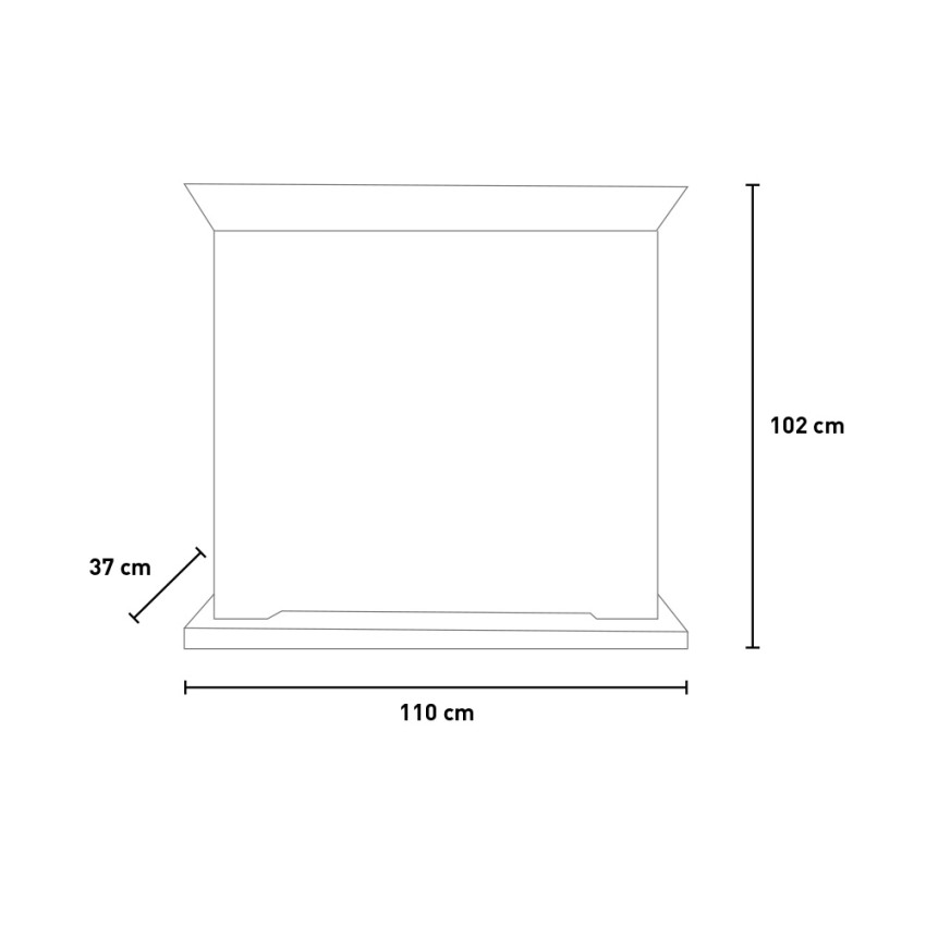 Freestanding Bioethanol Fireplace with Surround Cambridge Eco Divina Fire — 8