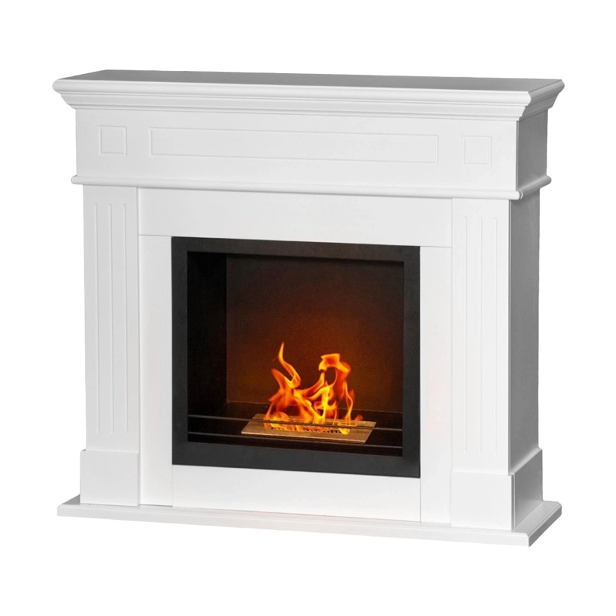Freestanding Bioethanol Fireplace with Surround Cambridge Eco Divina Fire — 1