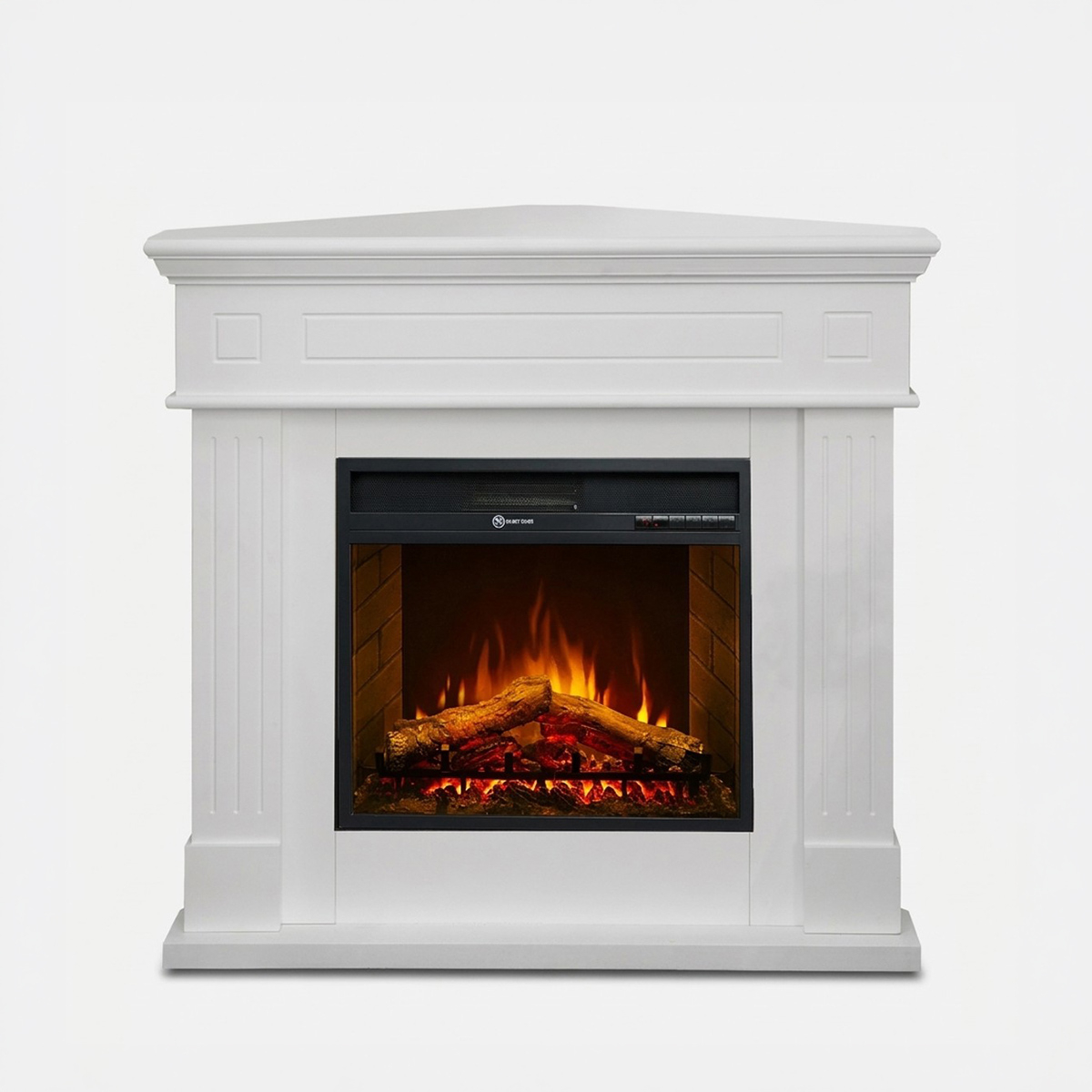 Freestanding corner electric fireplace with remote 1800W Ford — 1