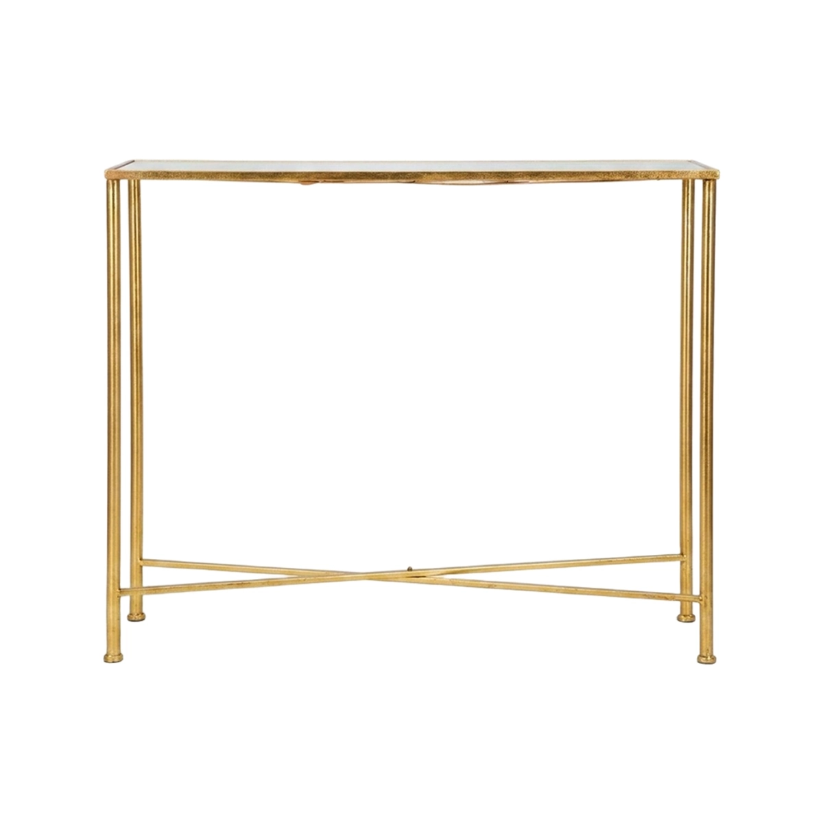 Butterflies Metal and Glass Console Table with Butterfly Detail — 4