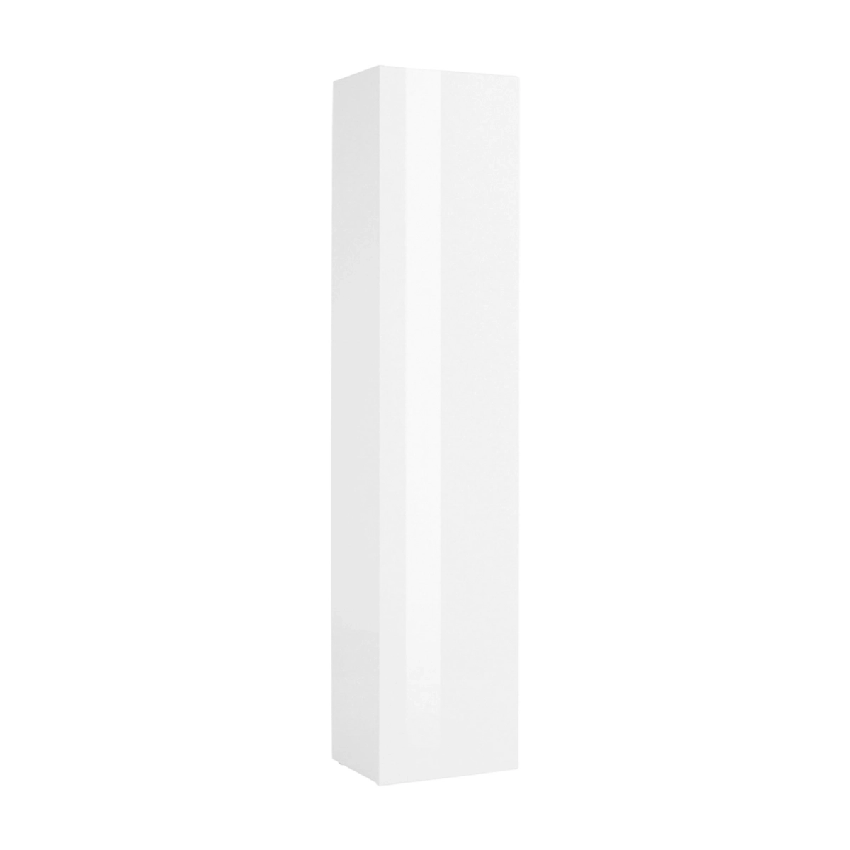 Joy Wardrobe tall 1 door storage cabinet 5 compartments glossy white — 4