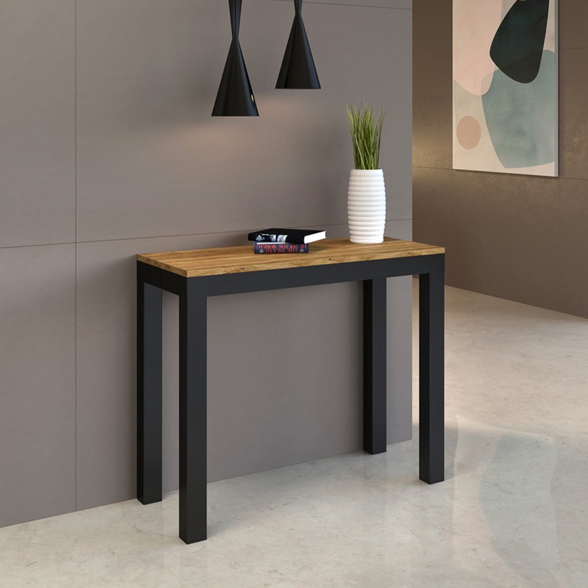 Extendable console to dining table 90x40-196 Everyday Small Evolution — 2