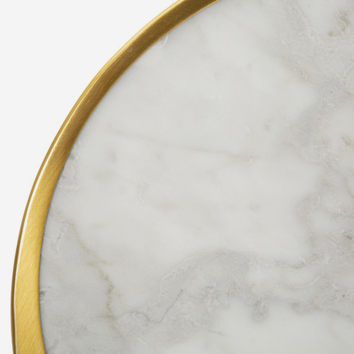 Marble Round Wall Light in Iron and Glass — 4