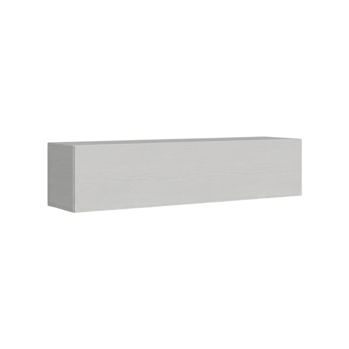 Wall-mounted living room TV unit walnut and ash white Isoka A38 Itamoby — 3
