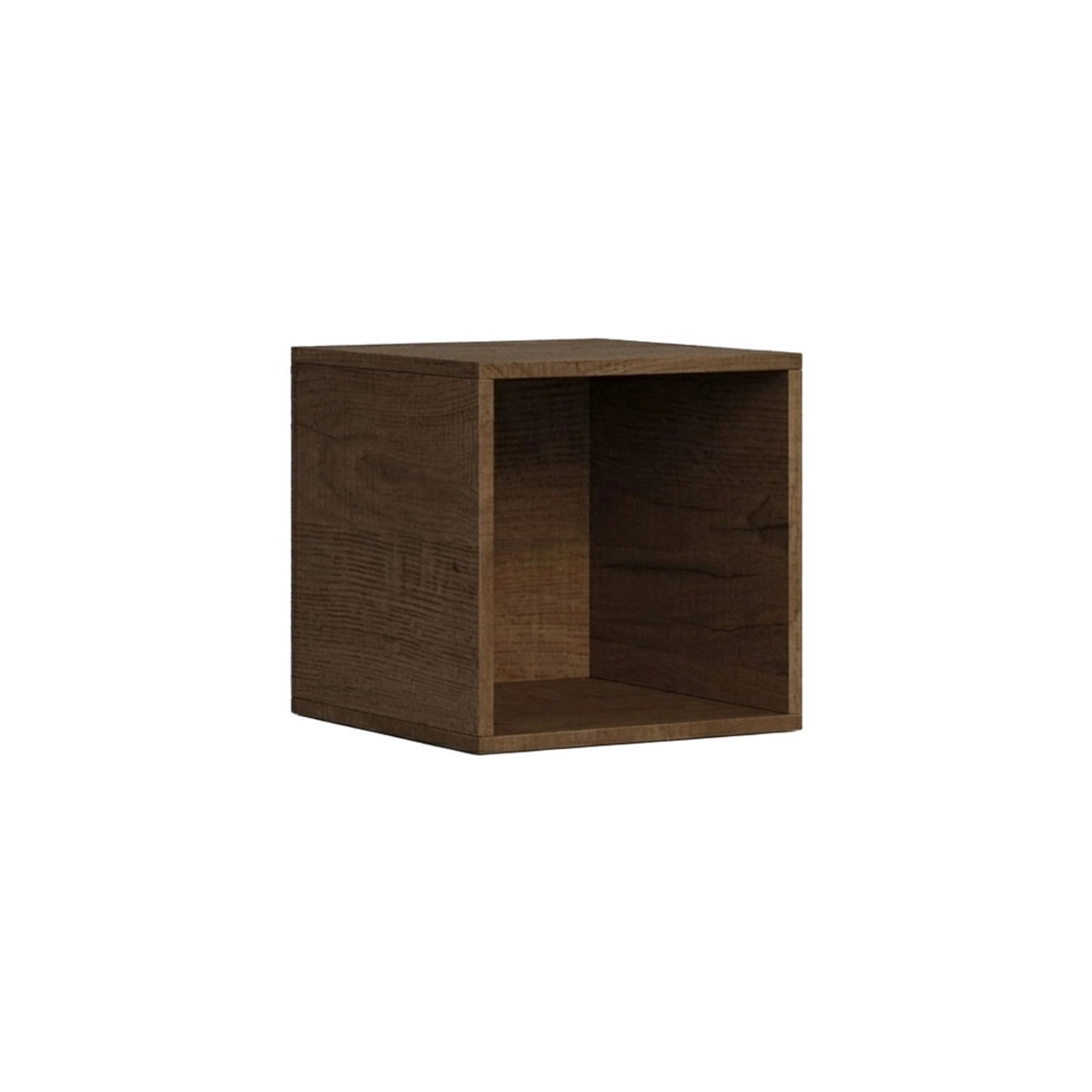 Wall-mounted living room TV unit walnut and ash white Isoka A38 Itamoby — 5
