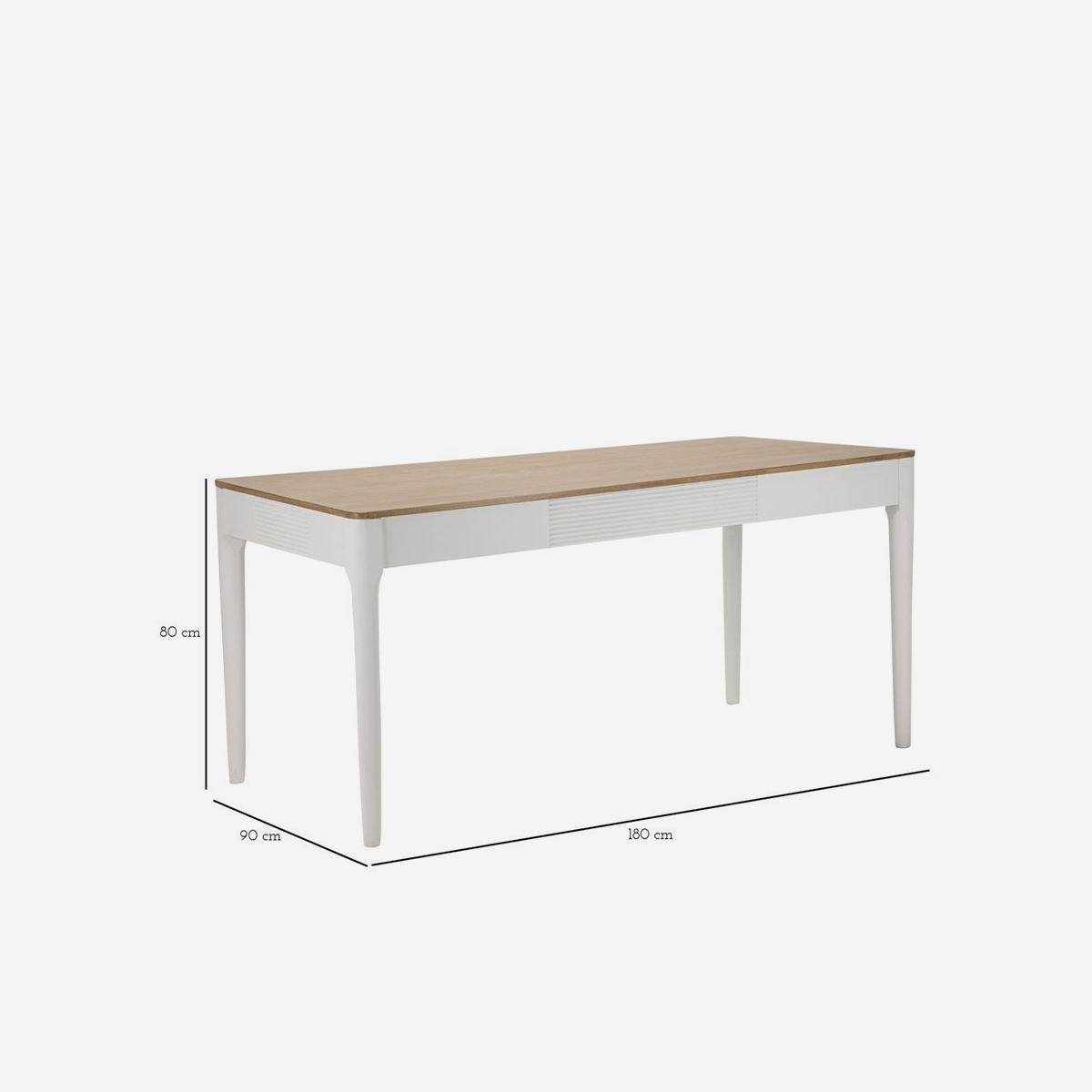 Rectangular Dining Table 180x90 cm Wood Effect Matera — 4
